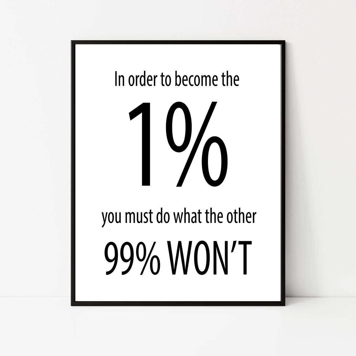 1% Sign - Instant Download