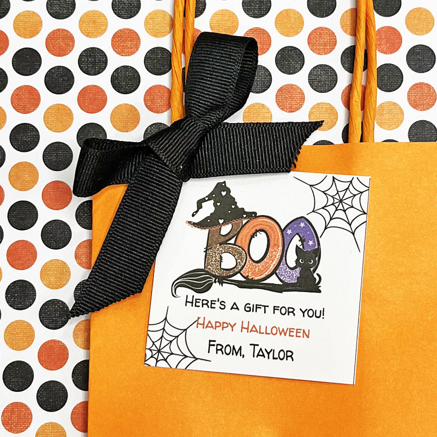 Boo Halloween Gift Tag