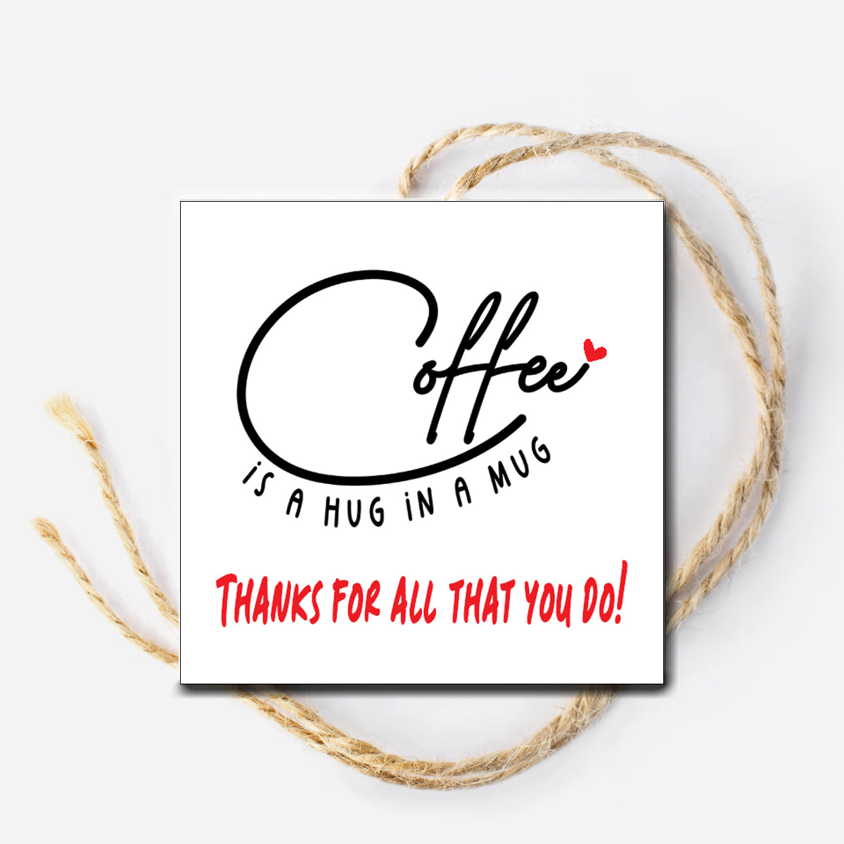 Hug in a Mug Instant Download Tag