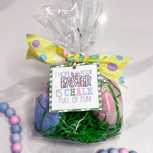 Easter Chalk Instant Download Tag