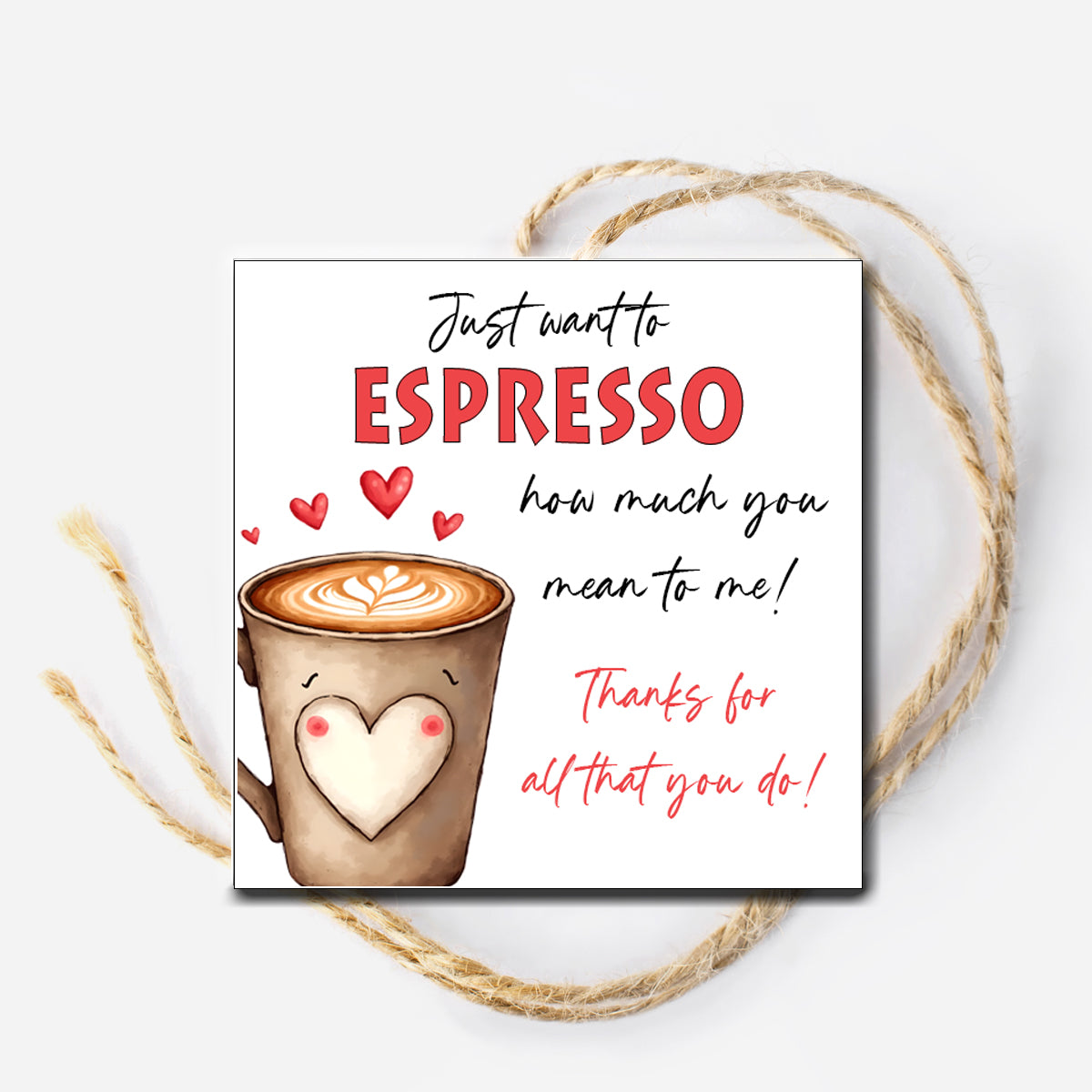 Espresso Instant Download Tag