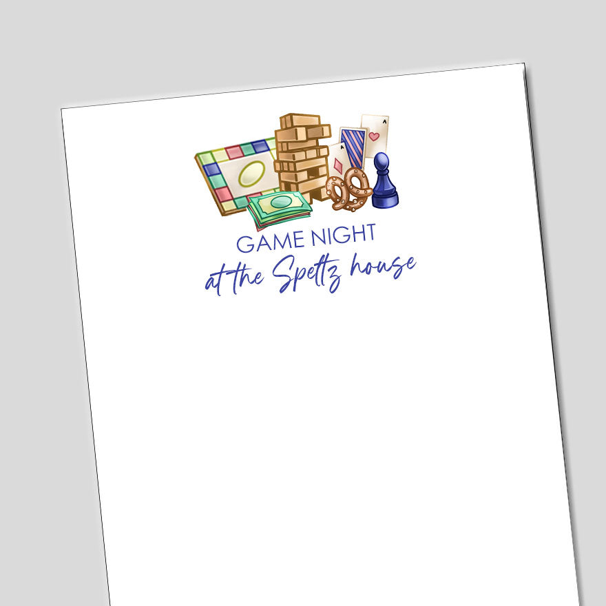 Game Night Notepad