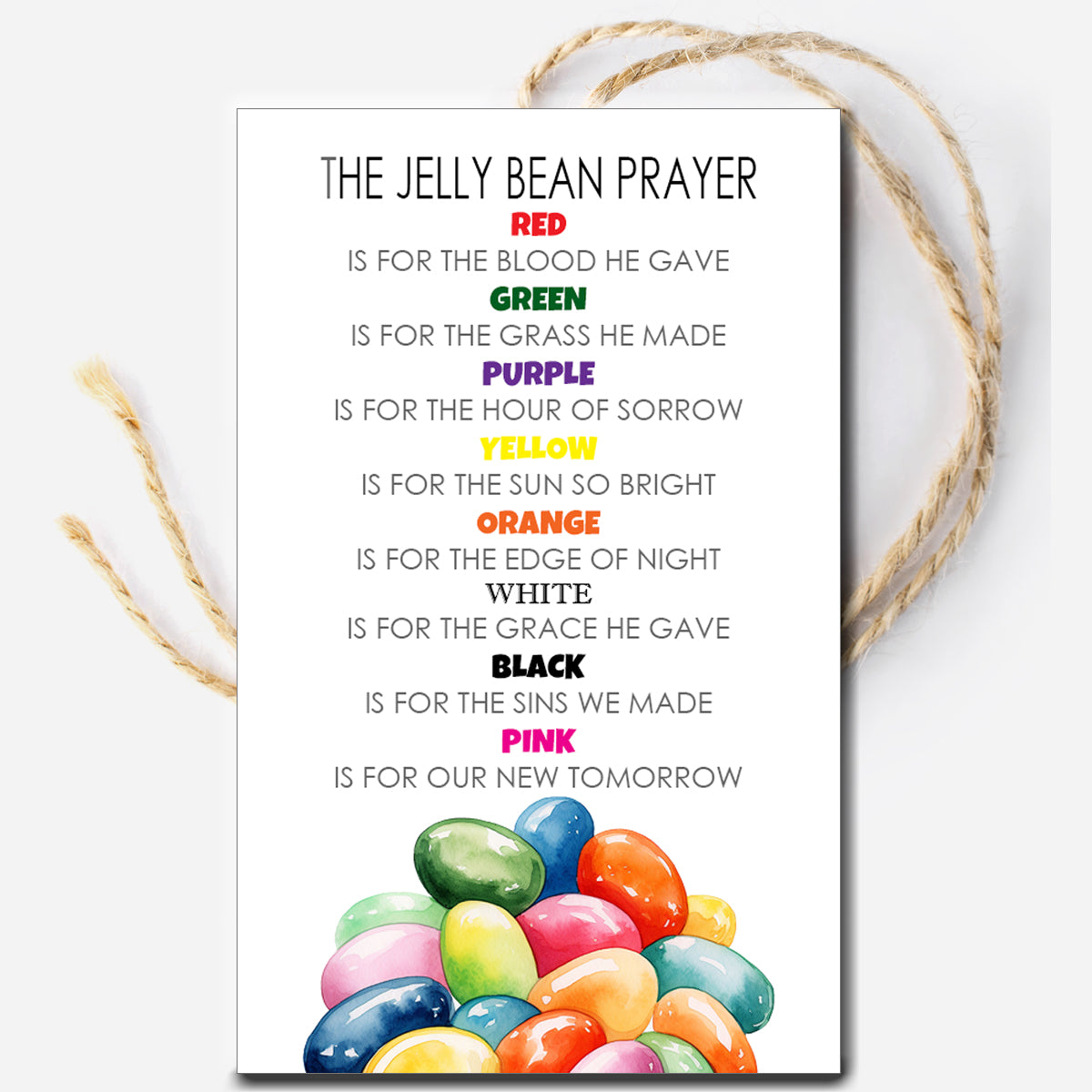 Jelly Bean Prayer Instant Download