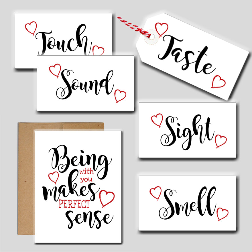 Printable 5 Senses Gift Tags