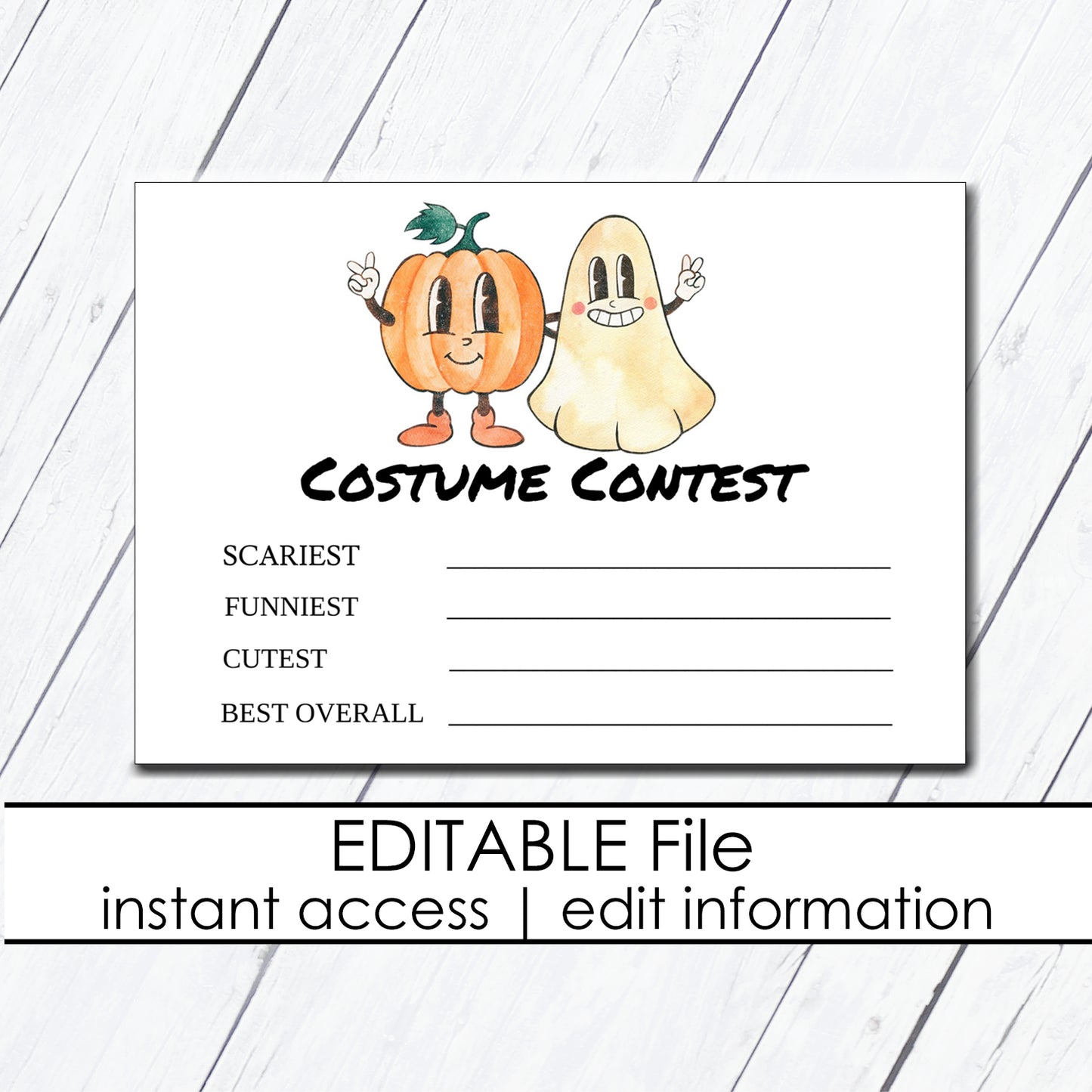 Retro Halloween Costume Contest Kit