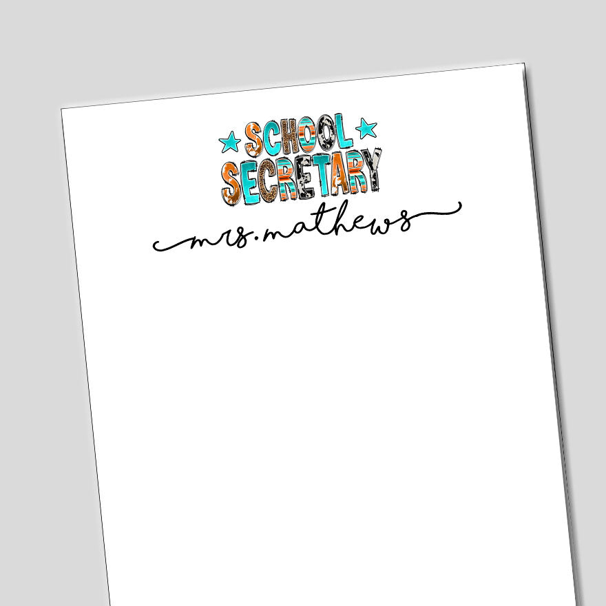 School Secretary Notepad
