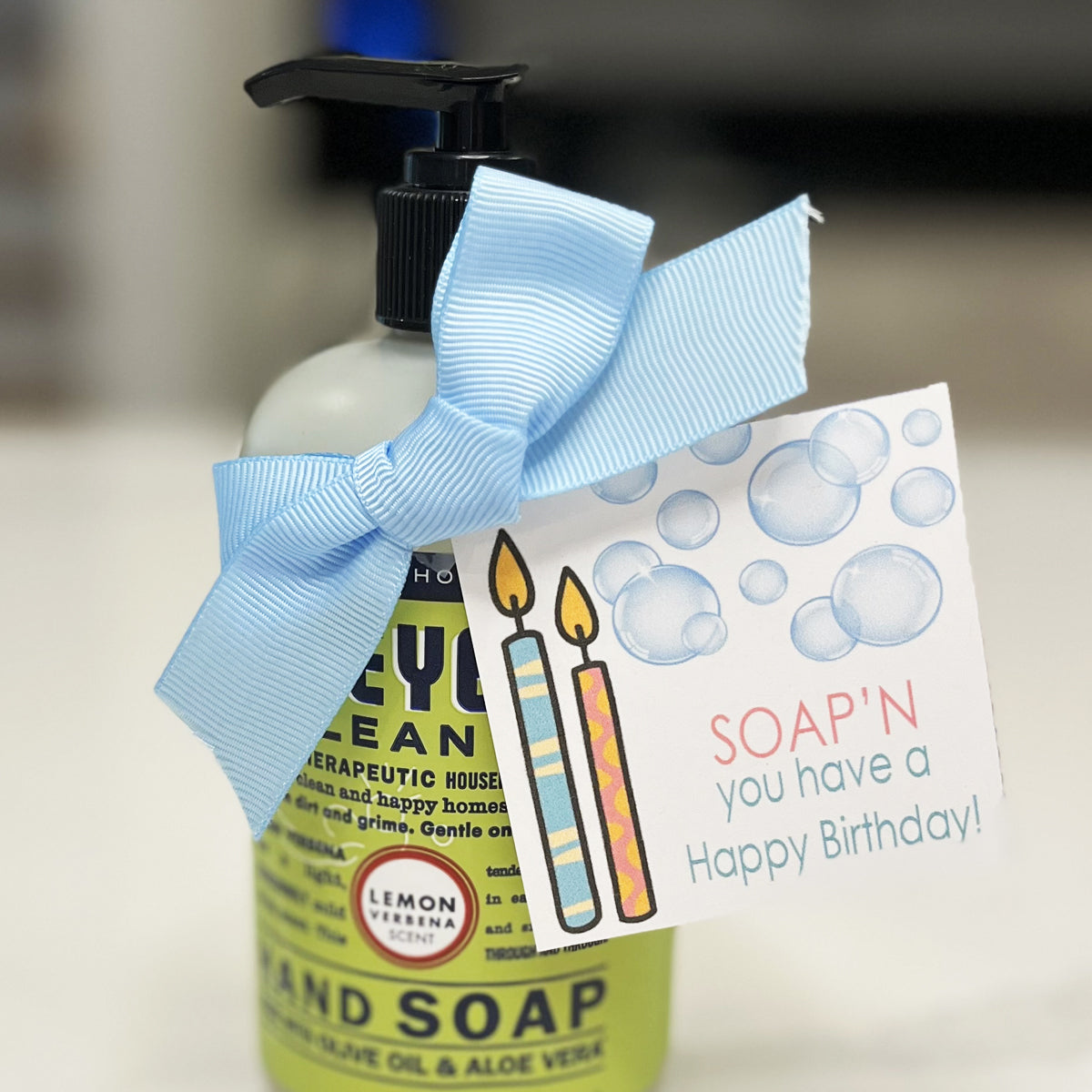 Soap Birthday Instant Download Tag