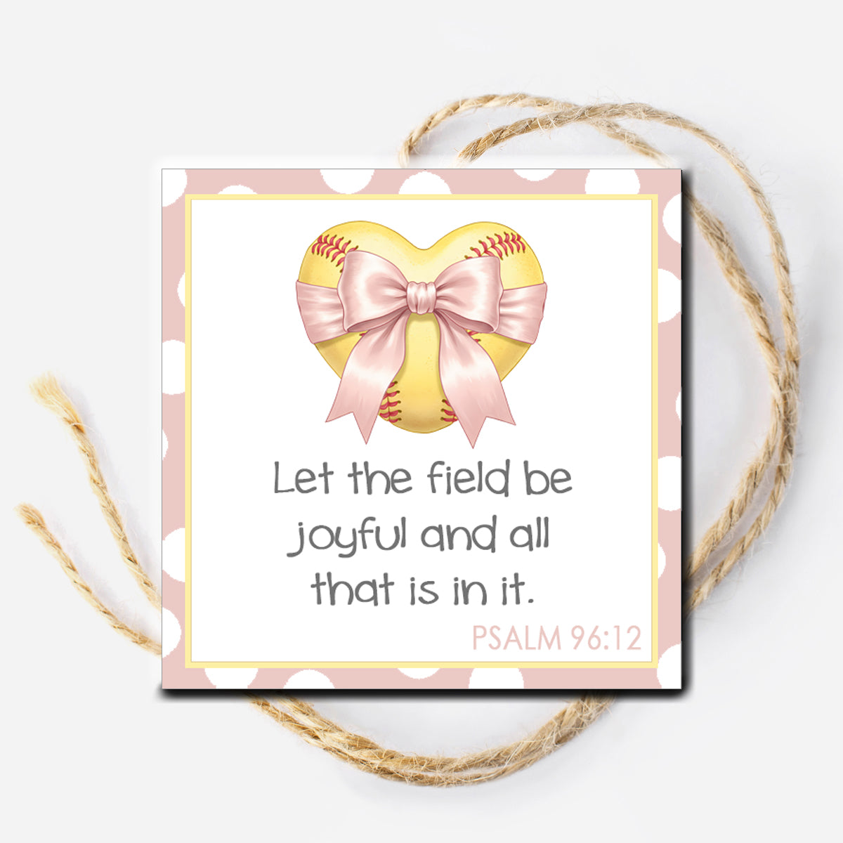 Softball Faith Instant Download Tag