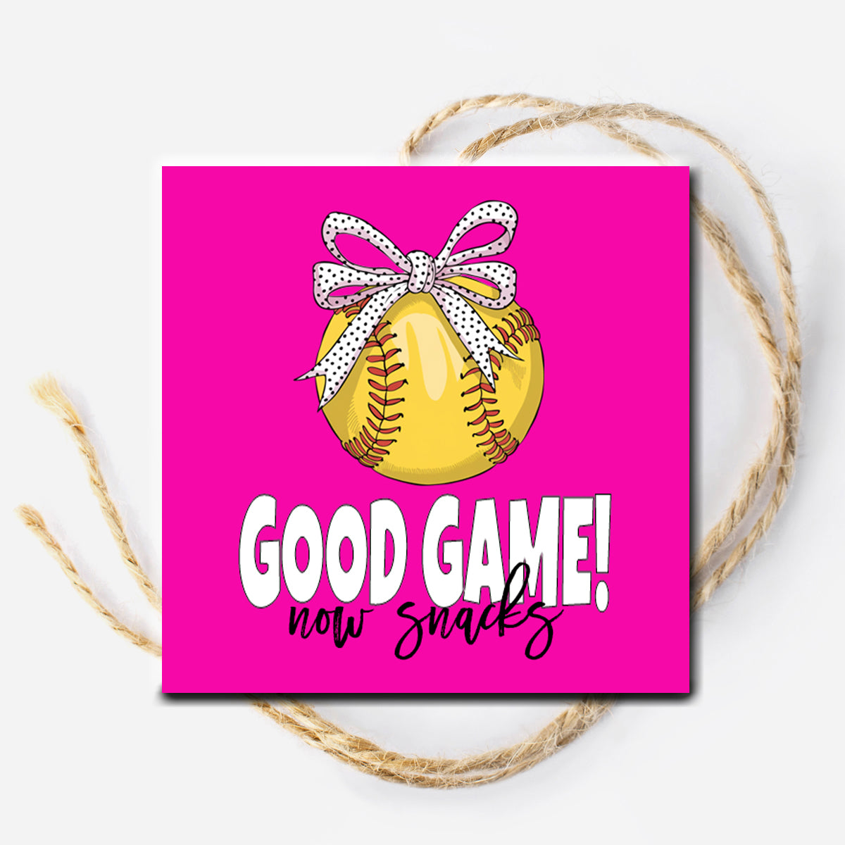 Softball Good Game Instant Download Tag