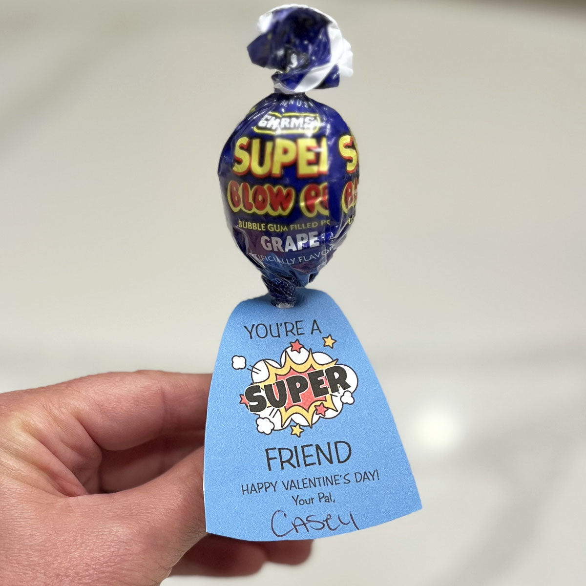 Super Friend Valentines Tags