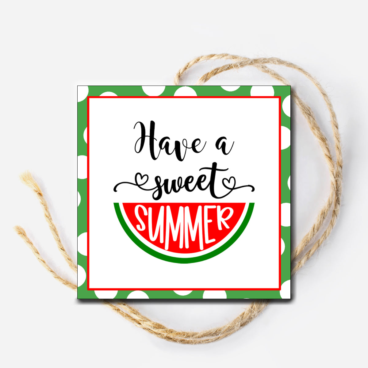 Have a Sweet Summer Instant Download Tag