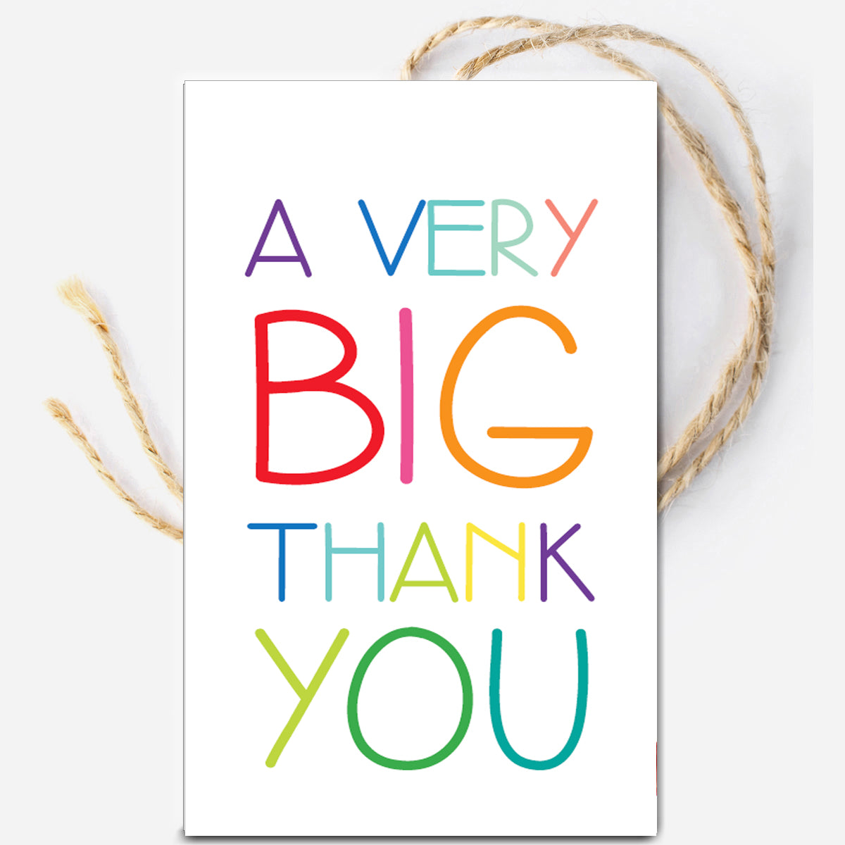 A Very Big Thank You Instant Download Tag