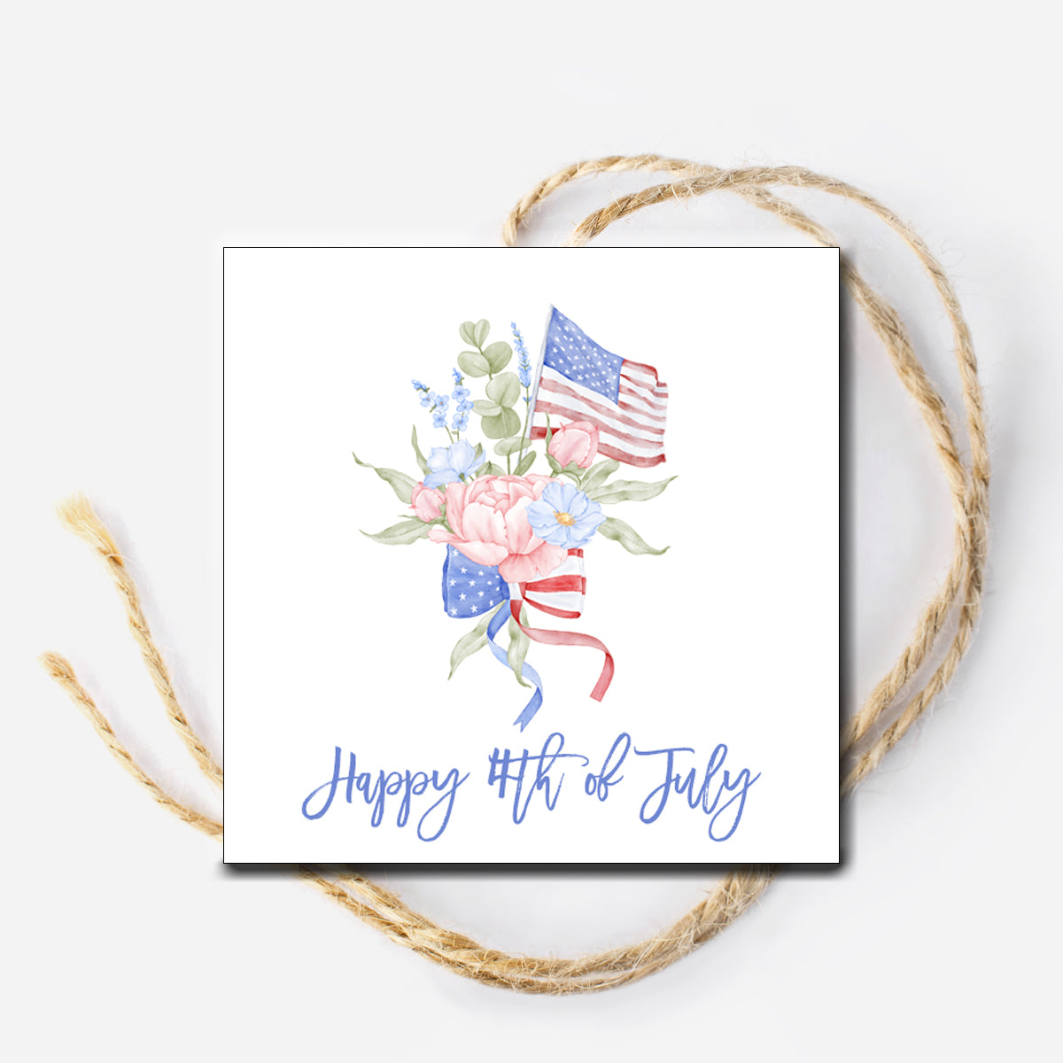 Watercolor Flag Instant Download Tag