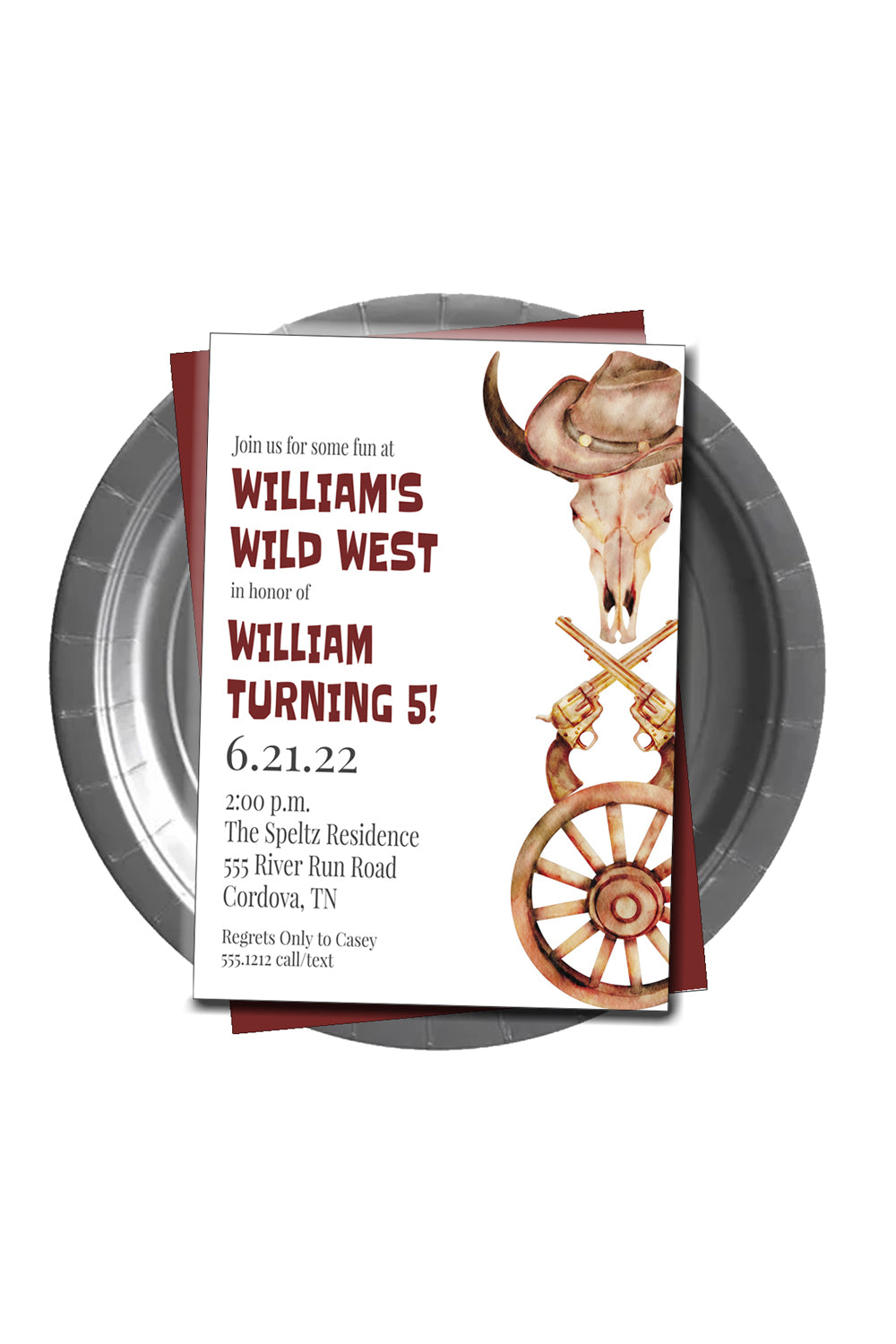 Wild West Birthday Invitation