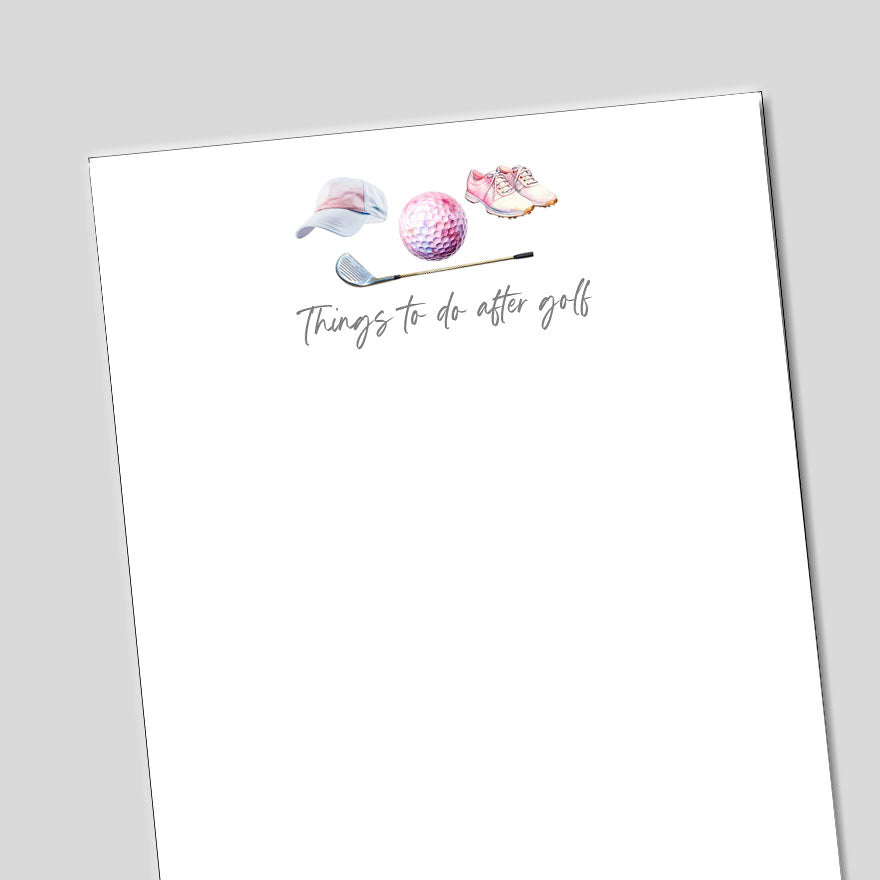 Golf Things Notepad