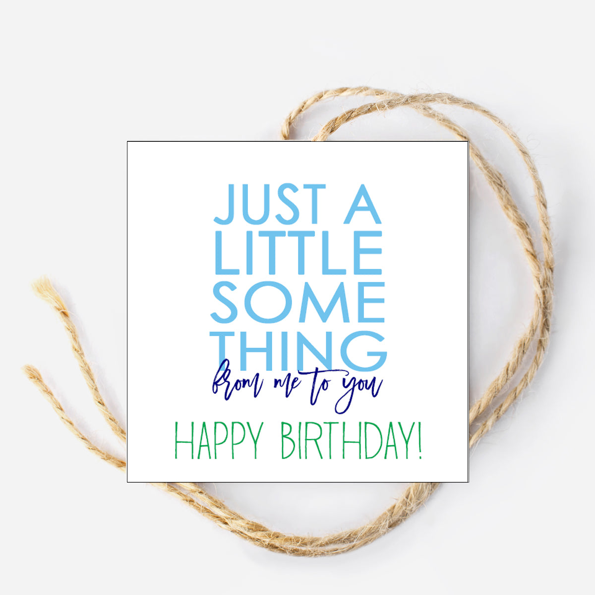 Little Something Birthday Instant Download Tag