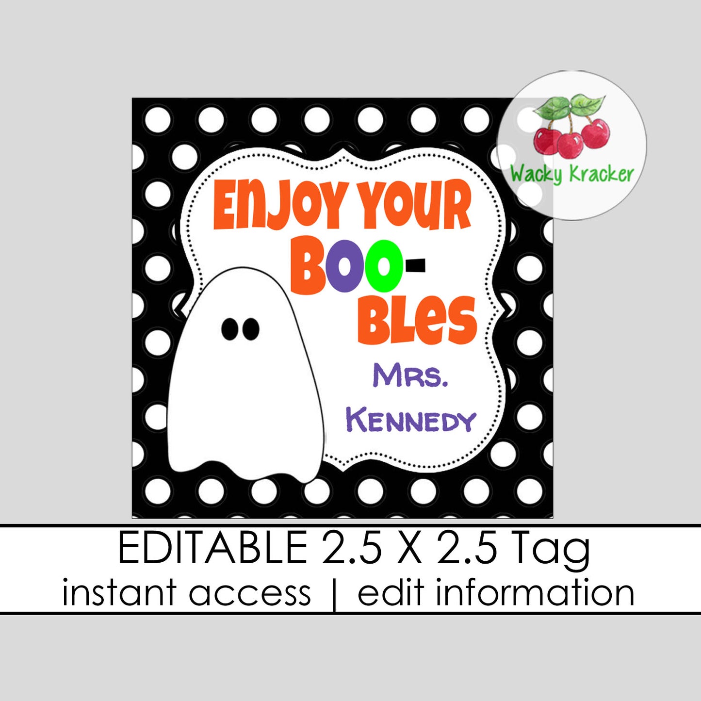 Boobles Gift Tag