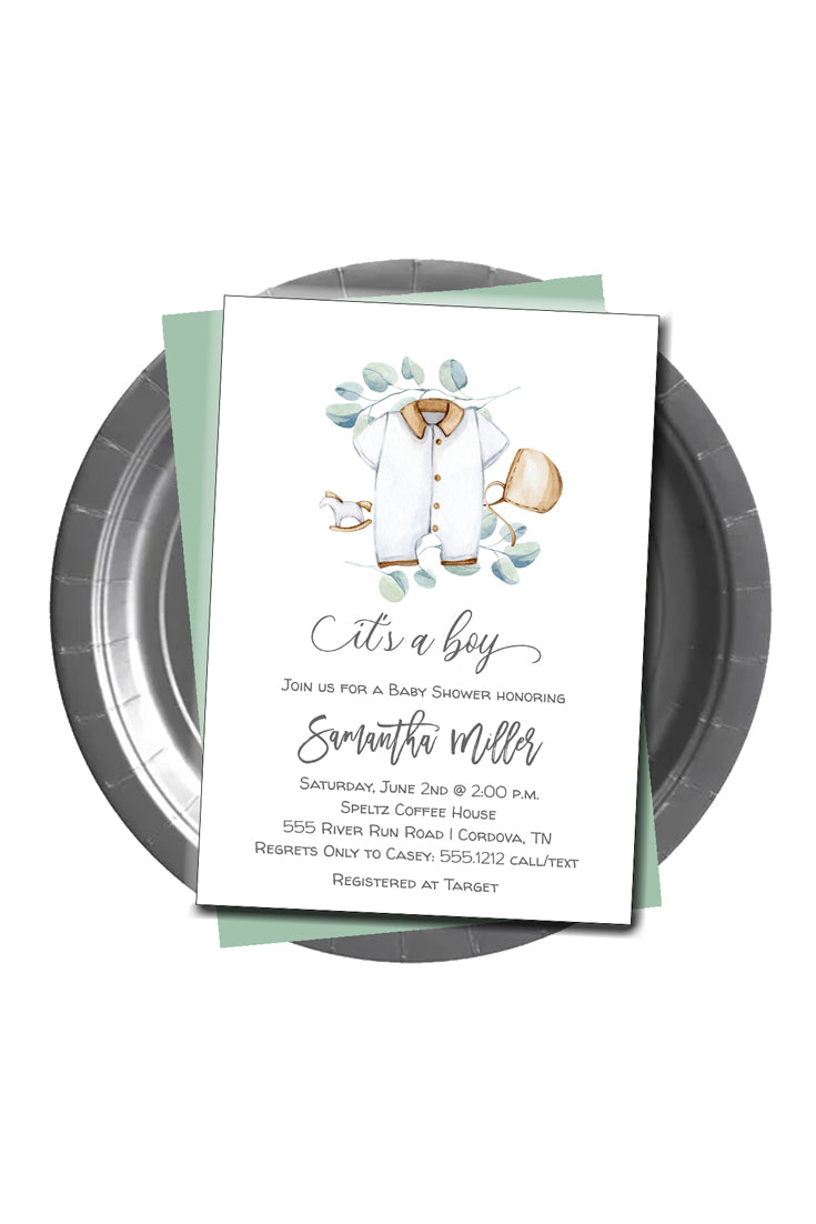 It's a Boy Shower Invitation