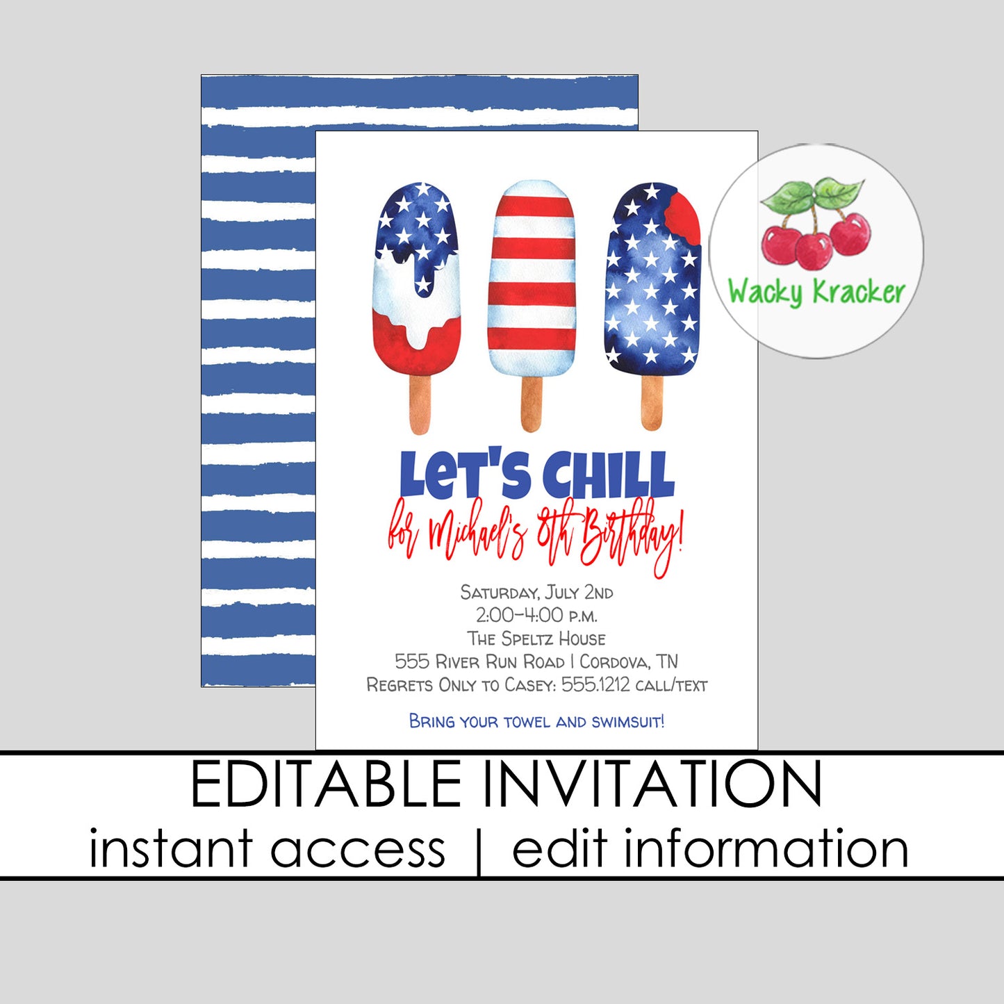 Let's Chill Invitation