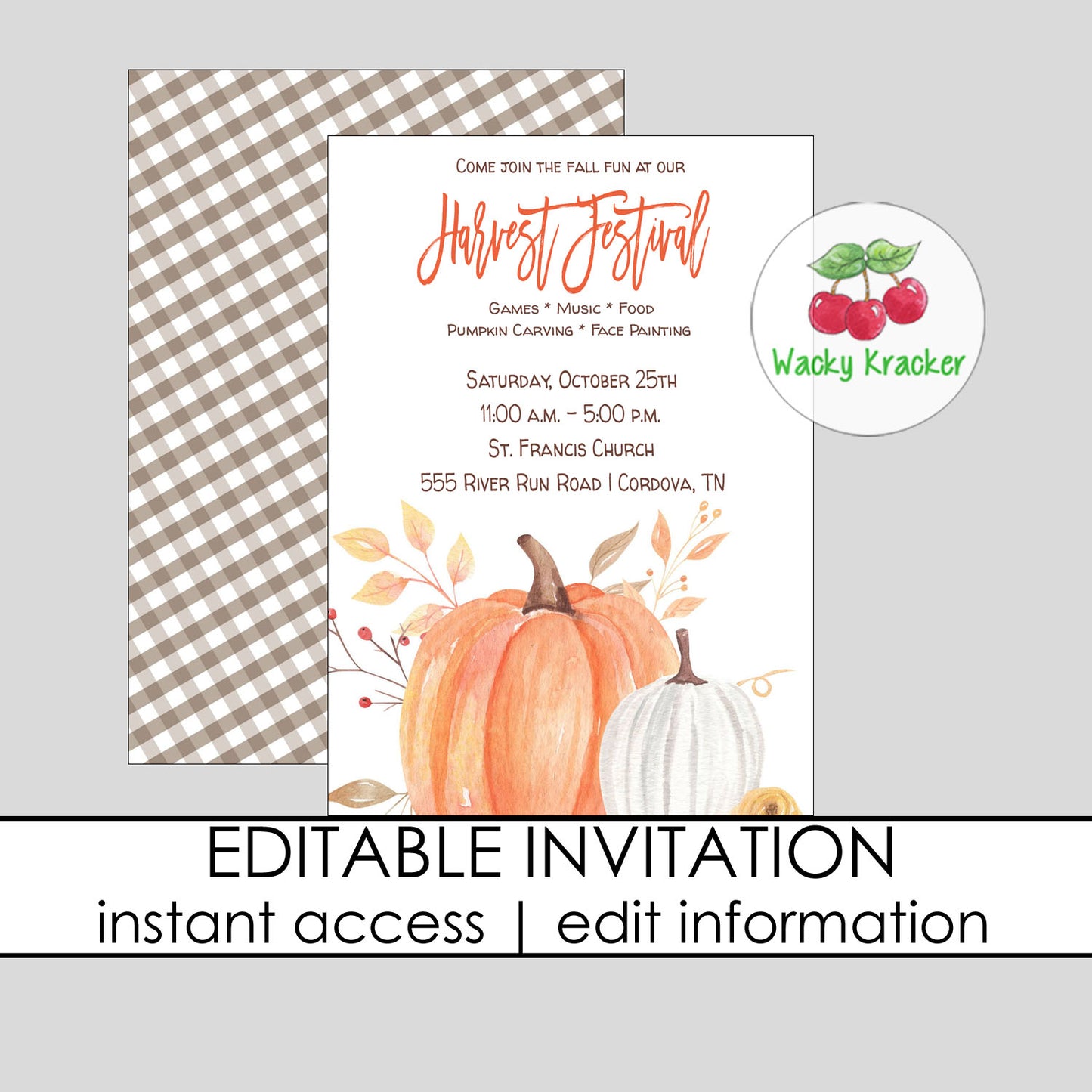 Fall Festival Invitation