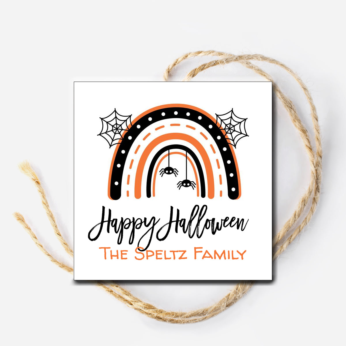 Halloween Rainbow Gift Tag