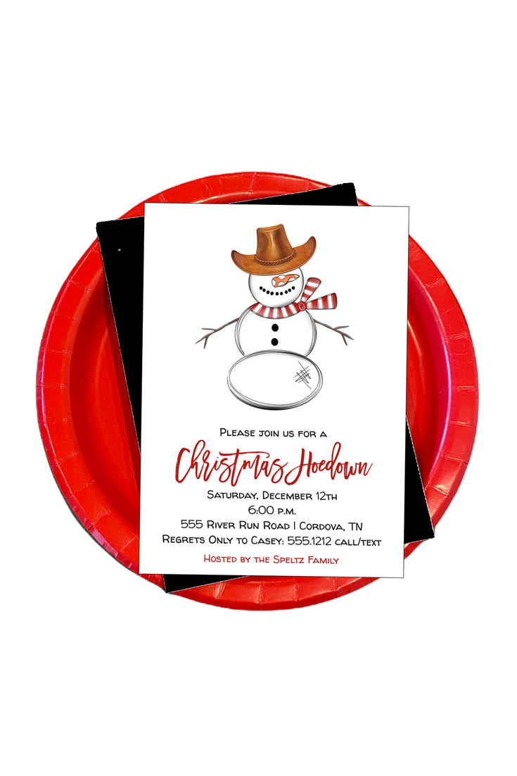 Christmas Hoedown Invitation
