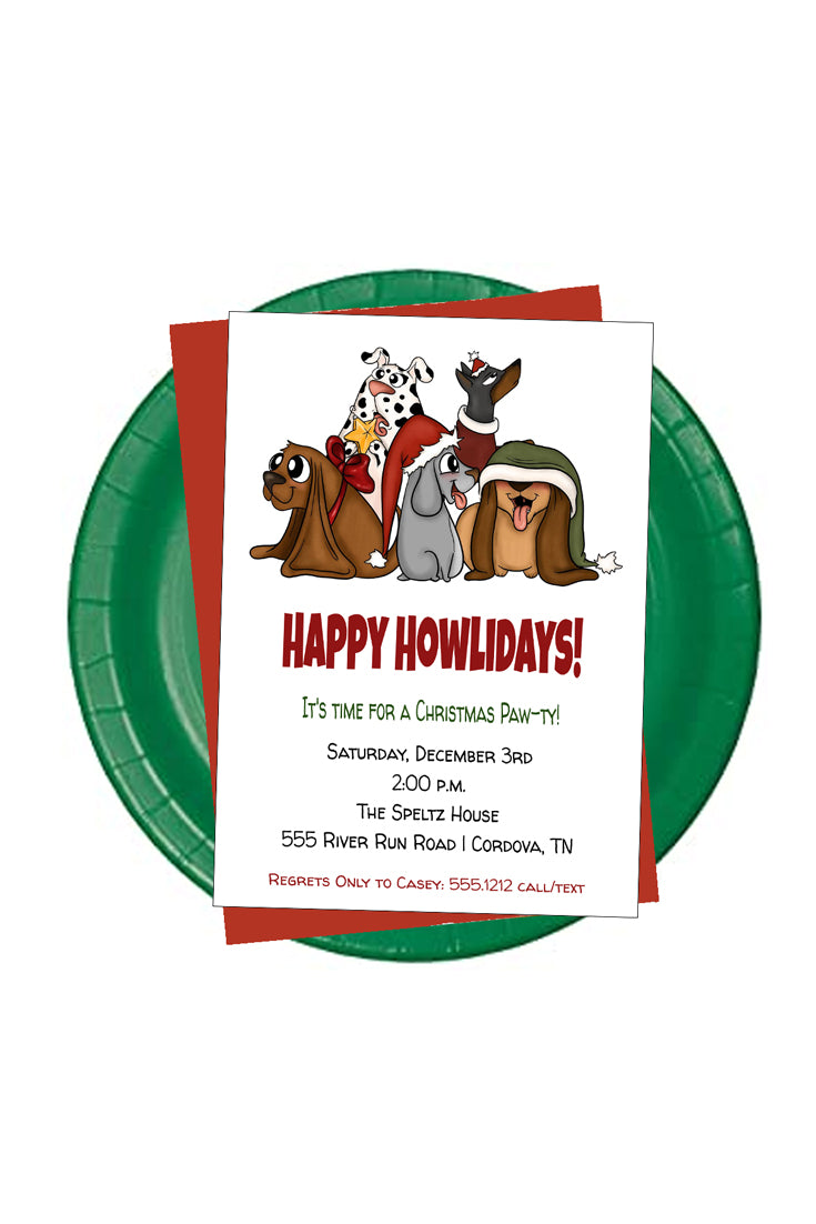 Happy Howlidays Invitation