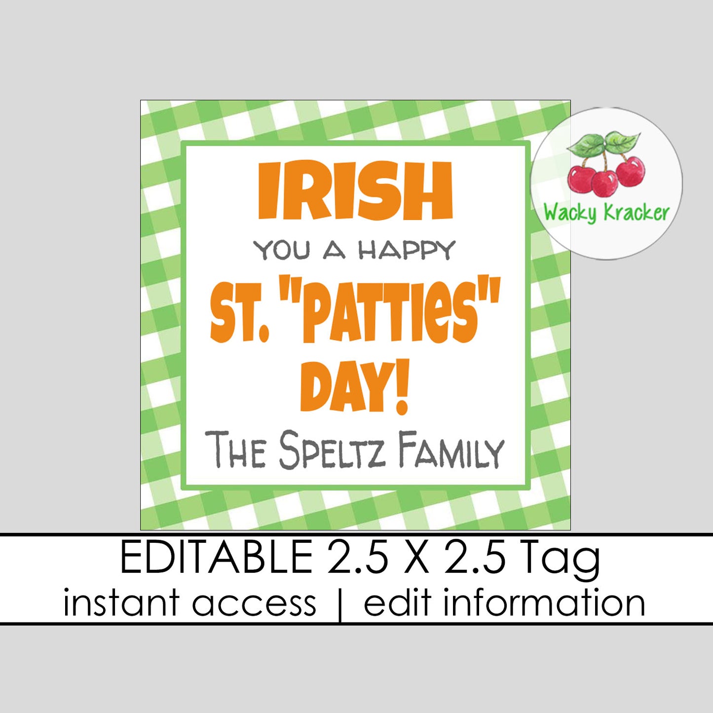 Irish Gift Tag