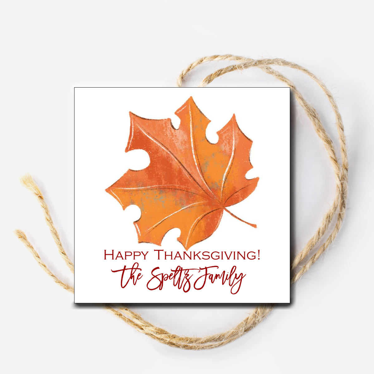 Fall Leaf Gift Tag