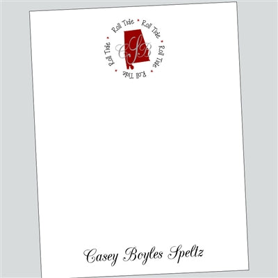 Monogram Alabama Notepad