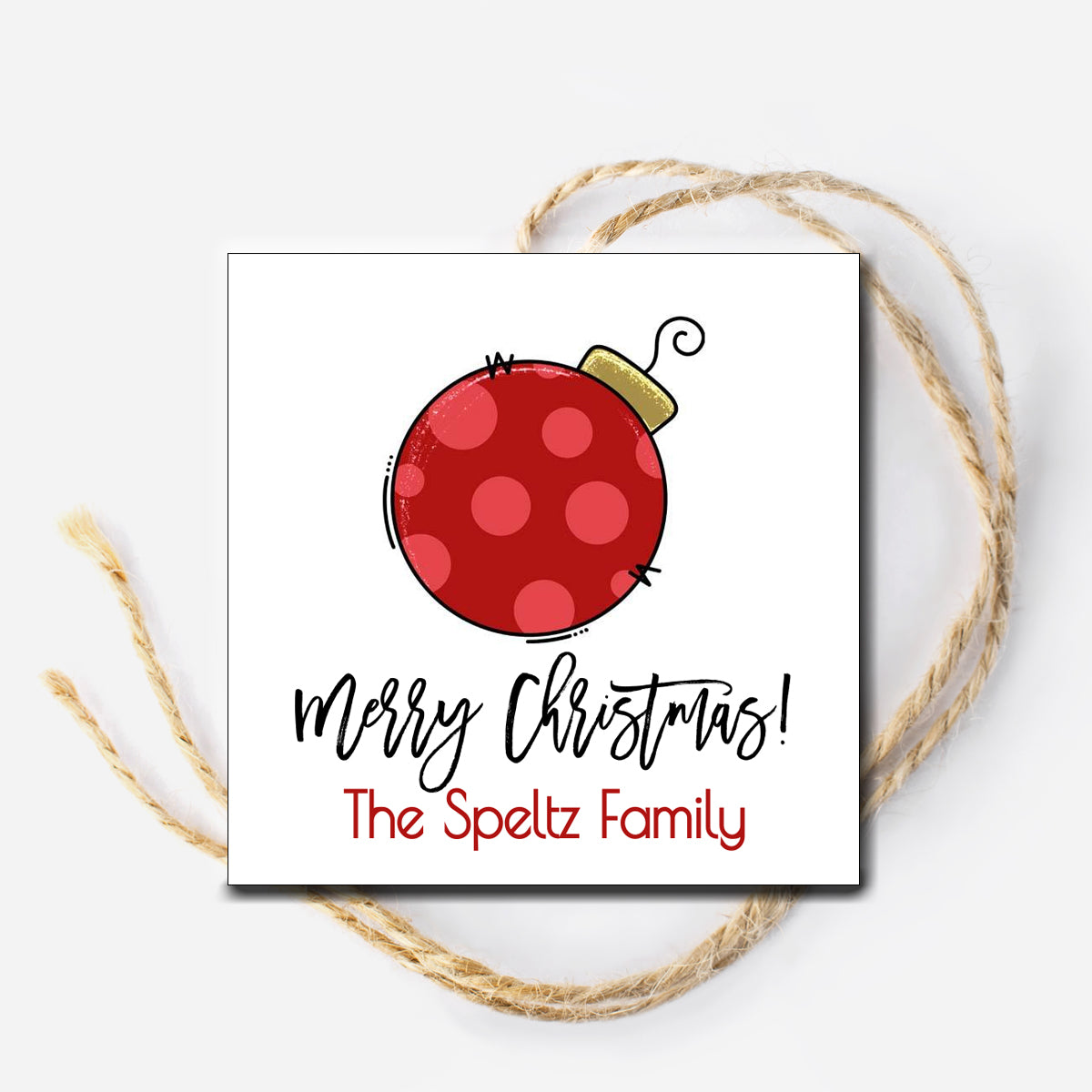 Ornament Gift Tag