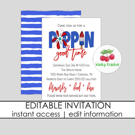 Poppin Invitation