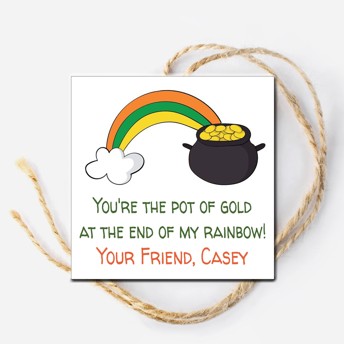 Pot of Gold Gift Tag