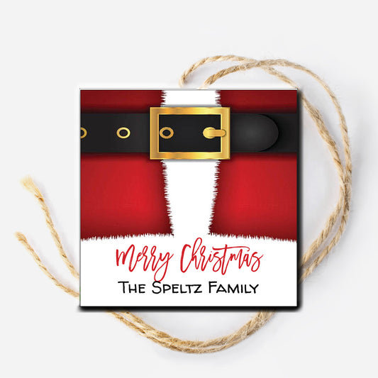 Santa Suit Gift Tag