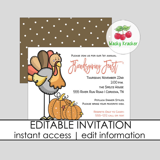 Turkey Feast Invitation