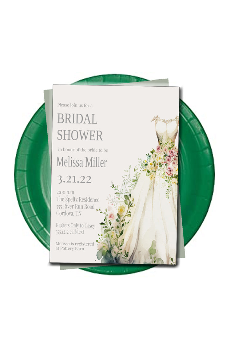 Wedding Dress Invitation