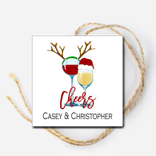Christmas Wine Gift Tag