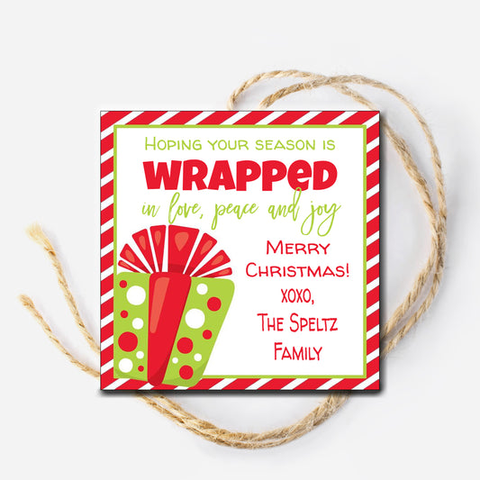 Wrapping Paper Gift Tag