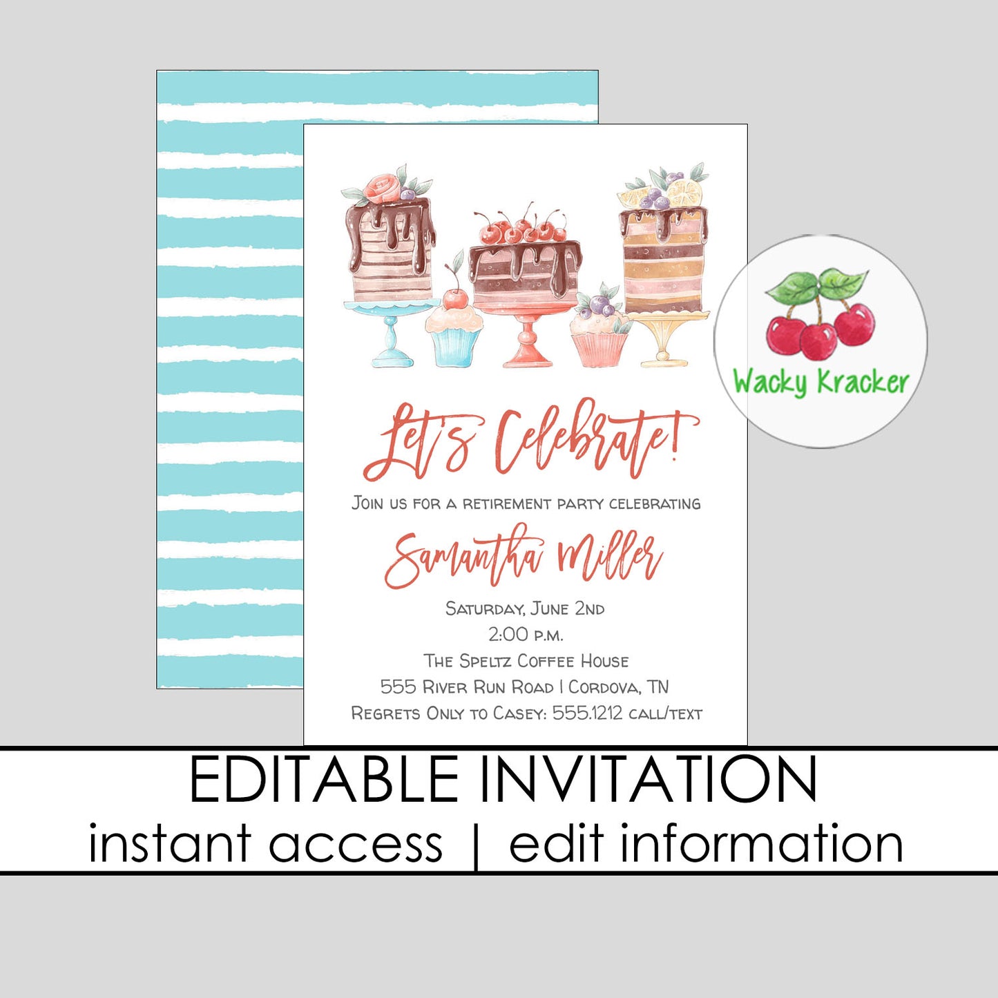 Let's Celebrate Invitation