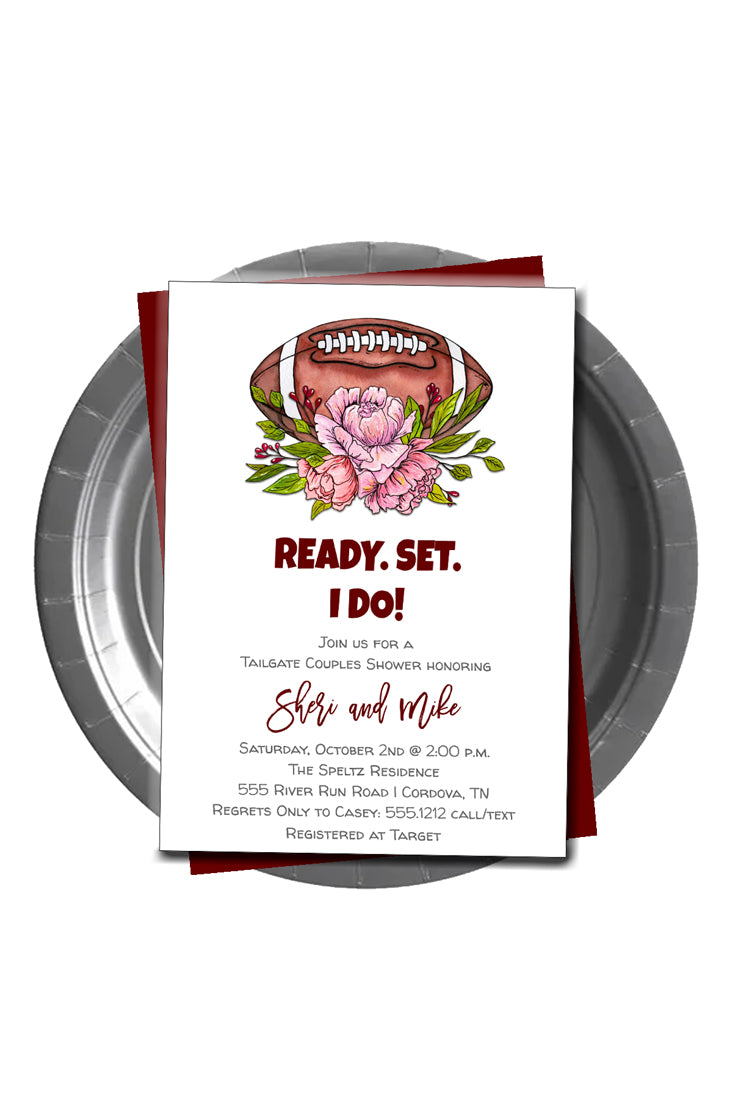 Ready Set I Do Bridal Shower Invitation