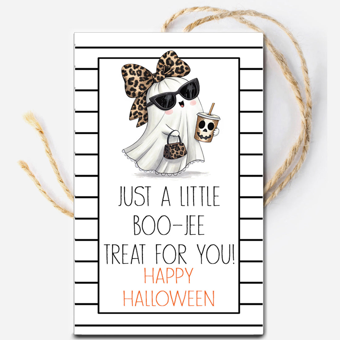 Boo Jee Halloween Printable Tag