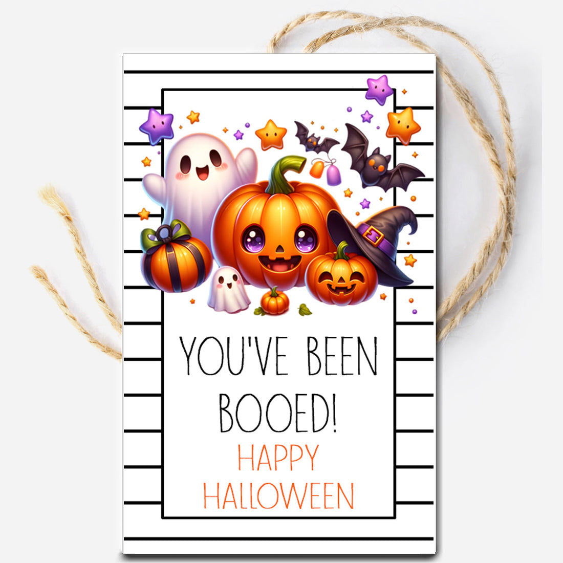 You've been booed printable Halloween gift tag