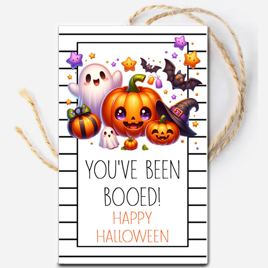 You've been booed printable Halloween gift tag
