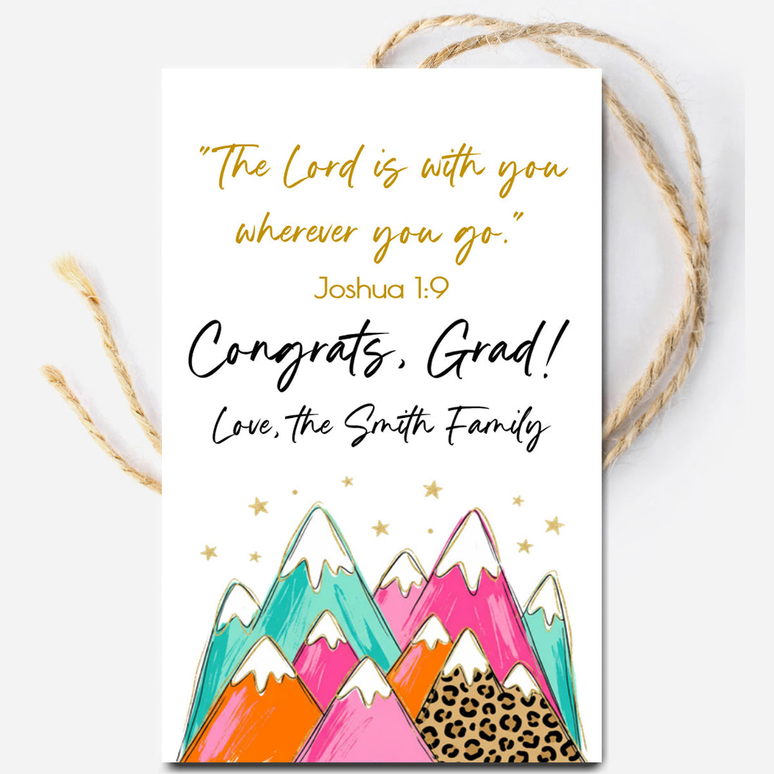 The Lordi s With you Printable Graduation Tag