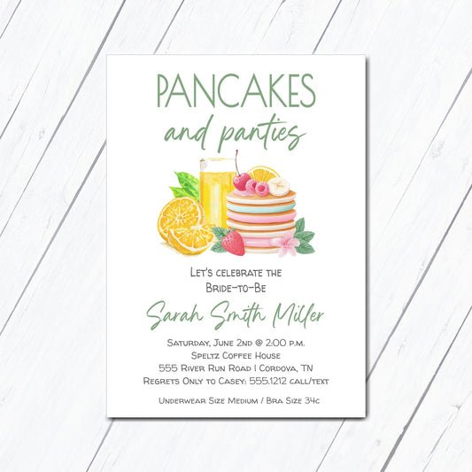 Pancakes and Panties Bridal Shower 