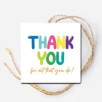 Printable Thank you Gift Tag