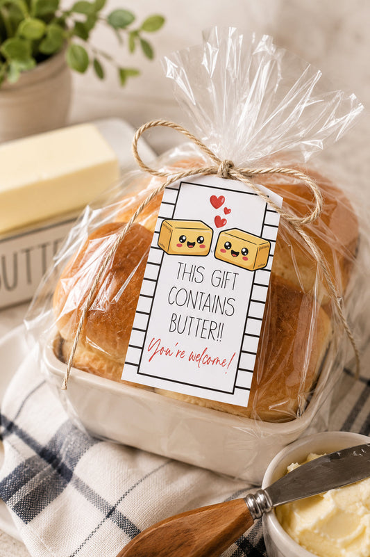 Butter Printable Gift Tag