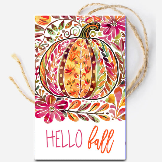 Hello Fall Printable Tag