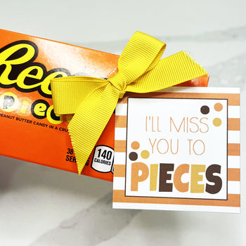 Miss You to Pieces Printable Tag
