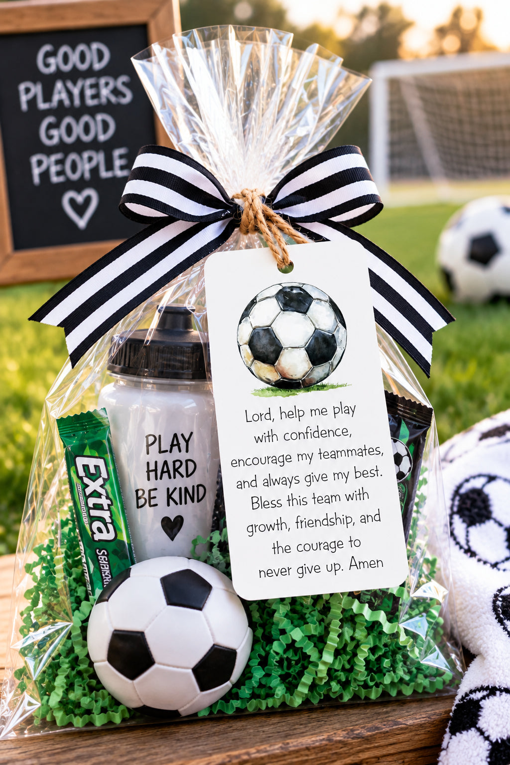 soccer prayer gift tag